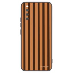 Fekete szilikon tok az alábbi mobiltelefonokra Sony Xperia 10 III - Caramel lines