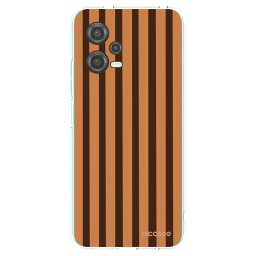 Átlátszó szilikon tok az alábbi mobiltelefonokra Xiaomi Poco X5 - Caramel lines