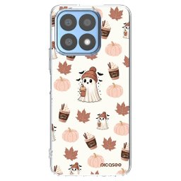 Átlátszó szilikon tok az alábbi mobiltelefonokra Honor X8a - Pumpkin spice