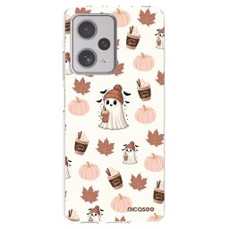 Átlátszó szilikon tok az alábbi mobiltelefonokra Xiaomi Redmi Note 12 Pro+ 5G - Pumpkin spice