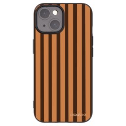 Fekete szilikon tok az alábbi mobiltelefonokra Apple iPhone 15 - Caramel lines