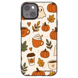 Fekete szilikon tok az alábbi mobiltelefonokra Apple iPhone 15 Plus - Fall vibes