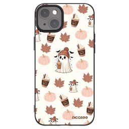 Fekete szilikon tok az alábbi mobiltelefonokra Apple iPhone 15 Plus - Pumpkin spice