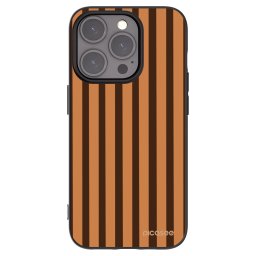 Fekete szilikon tok az alábbi mobiltelefonokra Apple iPhone 15 Pro - Caramel lines