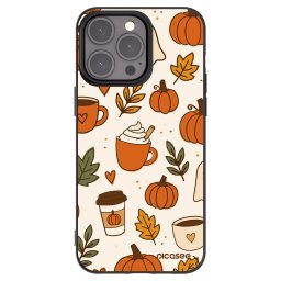 Fekete szilikon tok az alábbi mobiltelefonokra Apple iPhone 15 Pro Max - Fall vibes