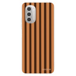 Átlátszó szilikon tok az alábbi mobiltelefonokra Motorola Moto G51 - Caramel lines