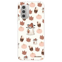 Átlátszó szilikon tok az alábbi mobiltelefonokra Motorola Moto G51 - Pumpkin spice