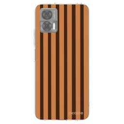 Átlátszó szilikon tok az alábbi mobiltelefonokra Motorola Edge 30 Neo - Caramel lines