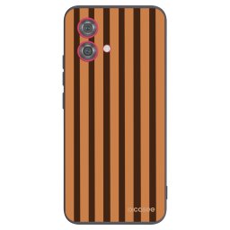 Fekete szilikon tok az alábbi mobiltelefonokra Motorola Moto G84 5G - Caramel lines