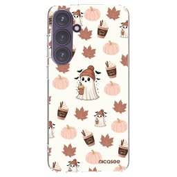 Átlátszó szilikon tok az alábbi mobiltelefonokra Samsung Galaxy S24+ S926B 5G - Pumpkin spice