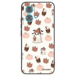 Fekete szilikon tok az alábbi mobiltelefonokra Motorola Edge 40 Neo - Pumpkin spice