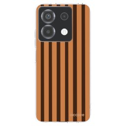 Átlátszó szilikon tok az alábbi mobiltelefonokra Xiaomi Poco X6 - Caramel lines