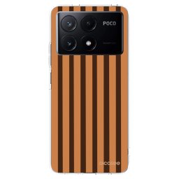Átlátszó szilikon tok az alábbi mobiltelefonokra Xiaomi Poco X6 Pro - Caramel lines