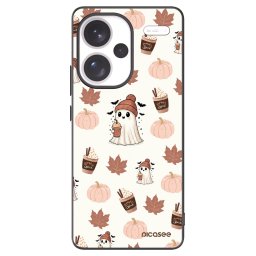 Fekete szilikon tok az alábbi mobiltelefonokra Xiaomi Redmi Note 13 Pro+ 5G - Pumpkin spice