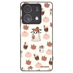 Fekete szilikon tok az alábbi mobiltelefonokra Xiaomi Redmi Note 13 Pro 4G - Pumpkin spice