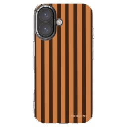Átlátszó szilikon tok az alábbi mobiltelefonokra Apple iPhone 16 - Caramel lines