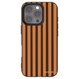 Fekete szilikon tok az alábbi mobiltelefonokra Apple iPhone 16 Pro - Caramel lines