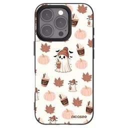 Fekete szilikon tok az alábbi mobiltelefonokra Apple iPhone 16 Pro - Pumpkin spice