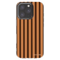 Átlátszó szilikon tok az alábbi mobiltelefonokra Apple iPhone 16 Pro - Caramel lines