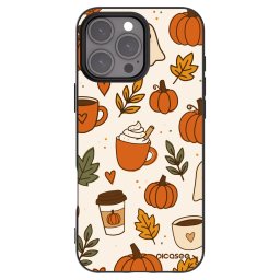 Fekete szilikon tok az alábbi mobiltelefonokra Apple iPhone 16 Pro Max - Fall vibes