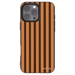 Fekete szilikon tok az alábbi mobiltelefonokra Apple iPhone 16 Pro Max - Caramel lines