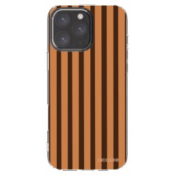 Átlátszó szilikon tok az alábbi mobiltelefonokra Apple iPhone 16 Pro Max - Caramel lines