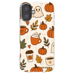 Átlátszó szilikon tok az alábbi mobiltelefonokra Apple iPhone 16 Plus - Fall vibes