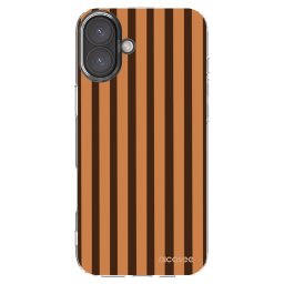 Átlátszó szilikon tok az alábbi mobiltelefonokra Apple iPhone 16 Plus - Caramel lines