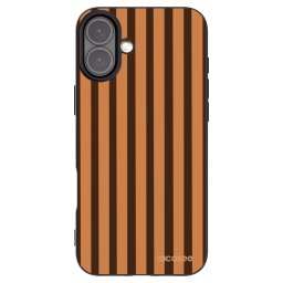 Fekete szilikon tok az alábbi mobiltelefonokra Apple iPhone 16 Plus - Caramel lines