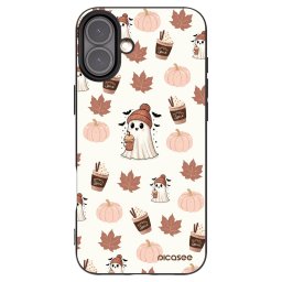Fekete szilikon tok az alábbi mobiltelefonokra Apple iPhone 16 Plus - Pumpkin spice