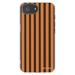 Átlátszó szilikon tok az alábbi mobiltelefonokra Apple iPhone 16e - Caramel lines