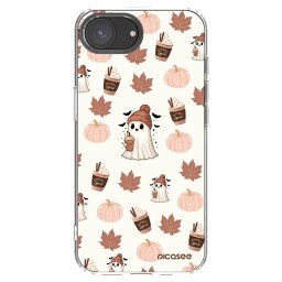 Átlátszó szilikon tok az alábbi mobiltelefonokra Apple iPhone 16e - Pumpkin spice