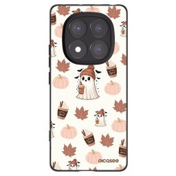 Fekete szilikon tok az alábbi mobiltelefonokra Xiaomi Redmi Note 14 Pro+ 5G - Pumpkin spice
