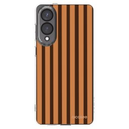 Átlátszó szilikon tok az alábbi mobiltelefonokra Samsung Galaxy S25 Edge 5G - Caramel lines