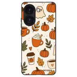 Fekete szilikon tok az alábbi mobiltelefonokra Xiaomi Poco X7 Pro 5G - Fall vibes