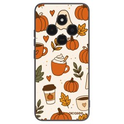Fekete szilikon tok az alábbi mobiltelefonokra Xiaomi Poco C75 - Fall vibes