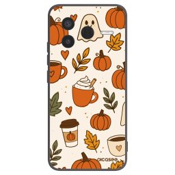 Fekete szilikon tok az alábbi mobiltelefonokra Xiaomi Poco F7 Pro 5G - Fall vibes