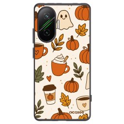 Fekete szilikon tok az alábbi mobiltelefonokra Xiaomi Poco F7 5G - Fall vibes