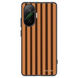 Fekete szilikon tok az alábbi mobiltelefonokra Xiaomi Poco F7 5G - Caramel lines