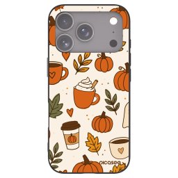 Fekete szilikon tok az alábbi mobiltelefonokra Apple iPhone 17 Pro - Fall vibes