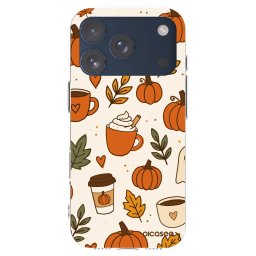 Átlátszó szilikon tok az alábbi mobiltelefonokra Apple iPhone 17 Pro - Fall vibes