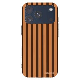 Átlátszó szilikon tok az alábbi mobiltelefonokra Apple iPhone 17 Pro - Caramel lines