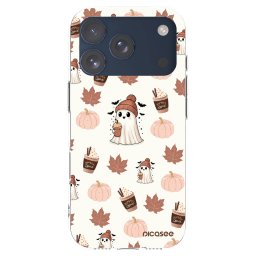 Átlátszó szilikon tok az alábbi mobiltelefonokra Apple iPhone 17 Pro - Pumpkin spice