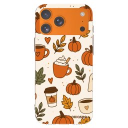 Átlátszó szilikon tok az alábbi mobiltelefonokra Apple iPhone 17 Pro Max - Fall vibes