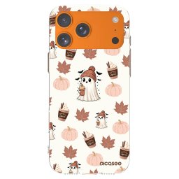 Átlátszó szilikon tok az alábbi mobiltelefonokra Apple iPhone 17 Pro Max - Pumpkin spice