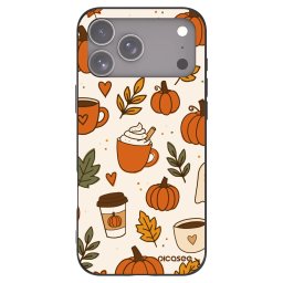 Fekete szilikon tok az alábbi mobiltelefonokra Apple iPhone 17 Pro Max - Fall vibes