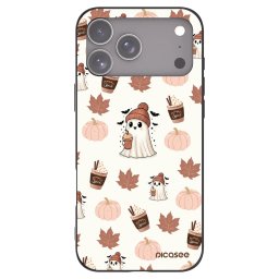 Fekete szilikon tok az alábbi mobiltelefonokra Apple iPhone 17 Pro Max - Pumpkin spice