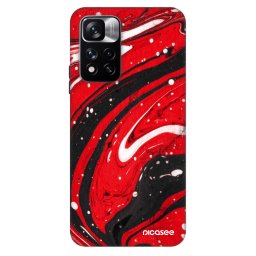 Fashion Case Xiaomi Redmi Note 11 Pro - Red black