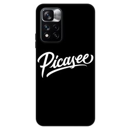 Fashion Case Xiaomi Redmi Note 11 Pro - Picasee - old logo - white