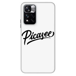 Fashion Case Xiaomi Redmi Note 11 Pro - Picasee - old logo - black